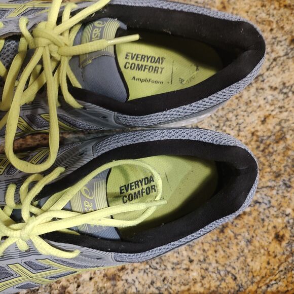 Asics Contend 5 Running Shoes Sneakers Men's Size 12.5 Sheet Rock Safety Yellow - Picture 11 of 12